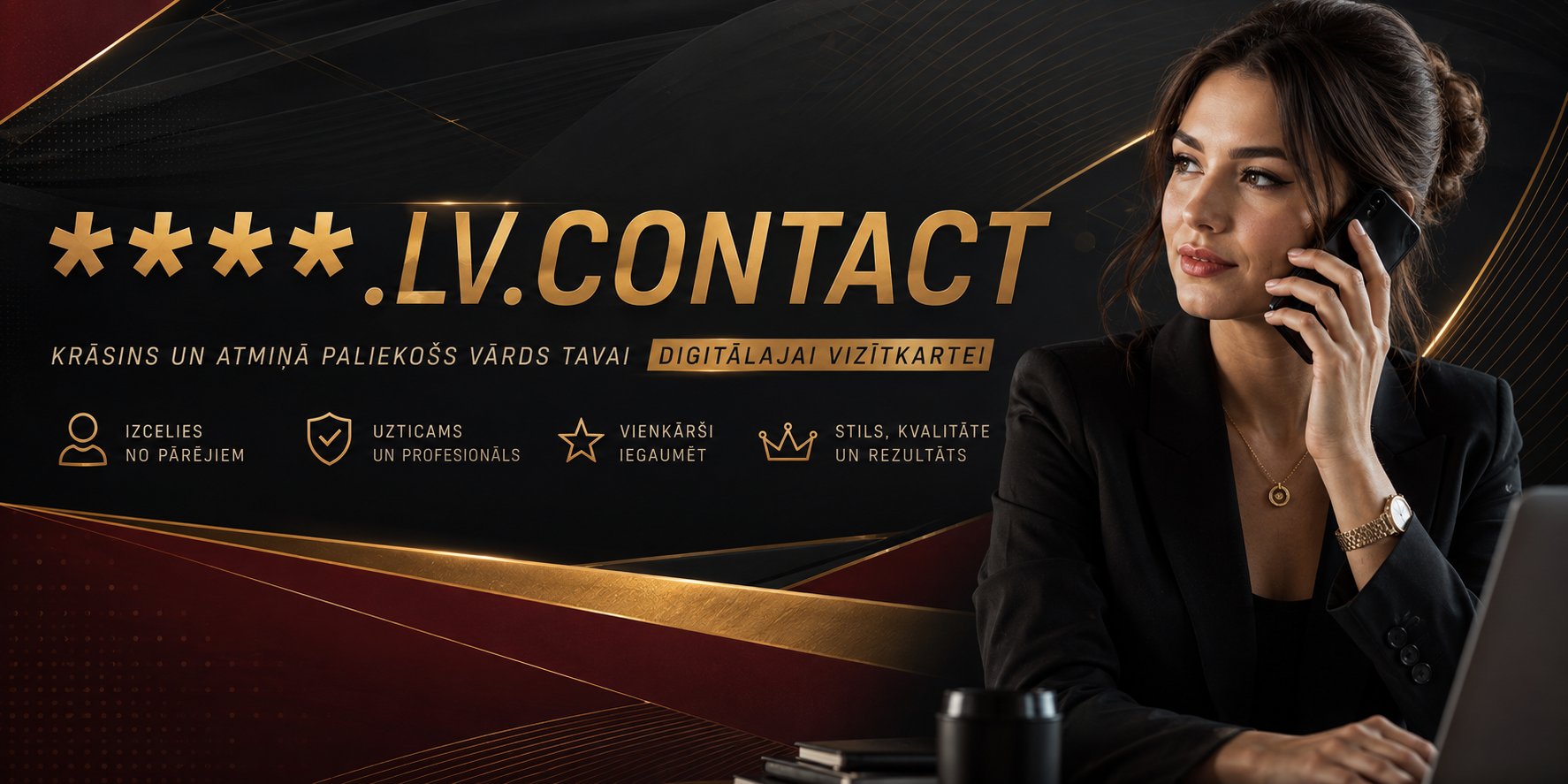 Promotional banner for lv.contact